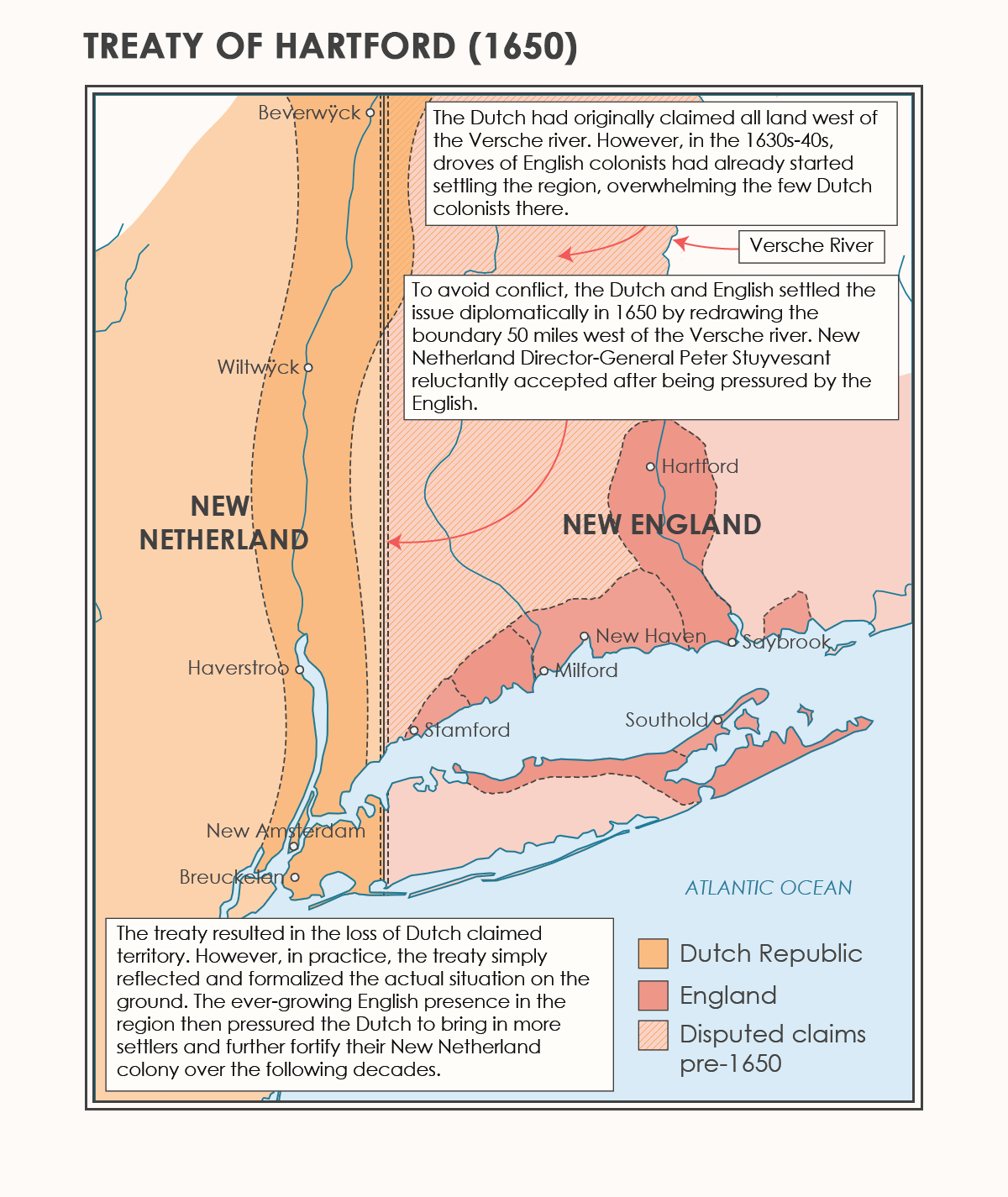Treaty of Hartford (1650) - History of Dutch America #2 : r/RosesTulipsAndLiberty