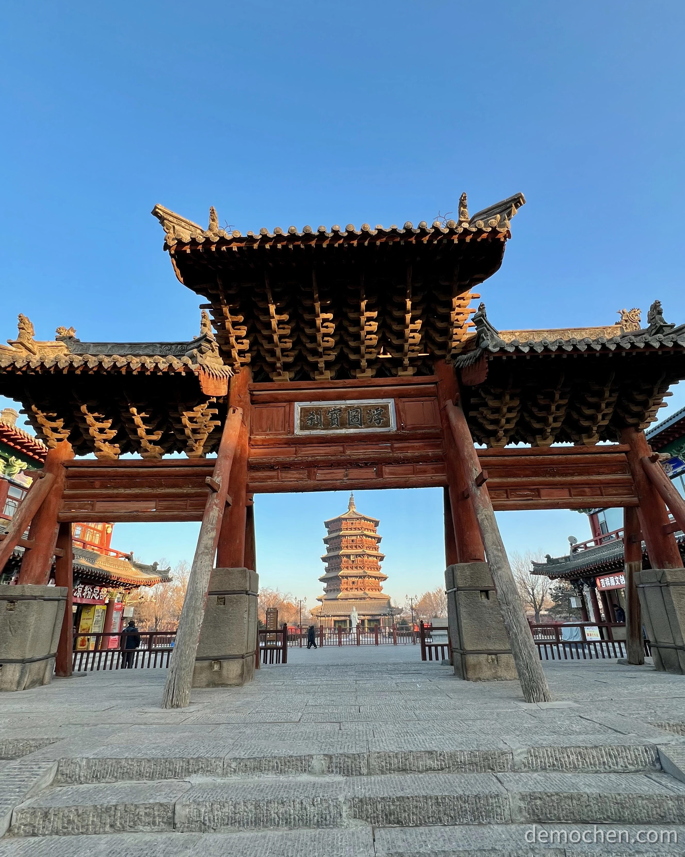应县木塔景区大门
